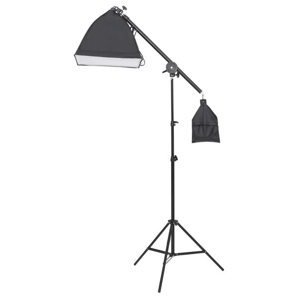 vidaXL Kit studio foto cu iluminare și masă foto