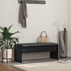 vidaXL Bancă pentru hol cu pernă Stejar Negru 103 x 38 x 40 cm