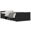vidaXL Cadru de pat Stejar Negru 203 x 103 x 50 cm Lemn prelucrat