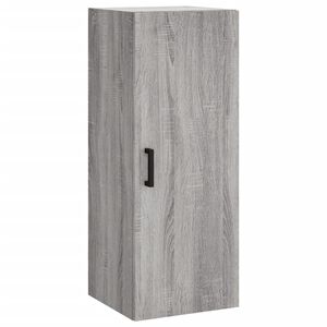 vidaXL Dulap montat pe perete, gri sonoma, 34,5x34x90 cm