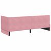 vidaXL Cadru de pat colțar cu headboard Roz 80 cm x 200 cm Catifea