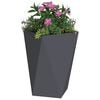 vidaXL Jardinieră 2 pcs Antracit 50 x 50 x 75 cm Oțel