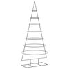 vidaXL Brad de Crăciun din metal pentru decor, negru, 210 cm