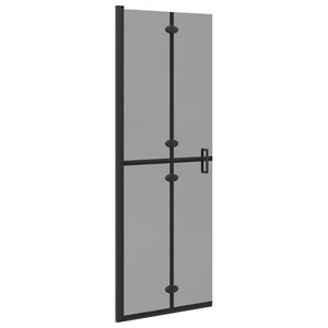 vidaXL Perete de duș Walk-In Negru 70 x 6,5 x 190 cm