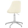 vidaXL Scaun de bucătărie pivotant, crem, material textil
