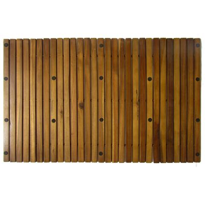 Covor pentru baie din lemn de salcâm 80 x 50 cm, 2 buc.