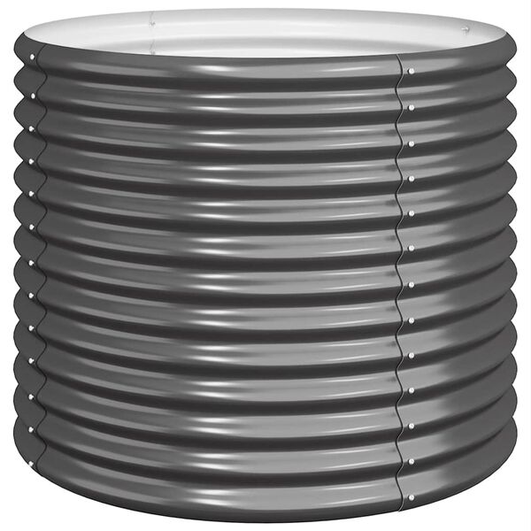 vidaXL Jardinieră antracit 80x80x68 cm oțel galvanizat