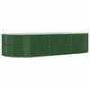 vidaXL Strat &icirc;nălțat grădină verde, oțel galvanizat