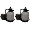 vidaXL Pompe filtru cu nisip, 2 buc., 600 W, 17000 l/h