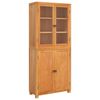 vidaXL Set de Mobilier pentru Depozitare cu raft cu ușă 2 buc. natural