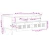 vidaXL Masă de cafea natural 80 x 54 x 40 cm Lemn de mango solid