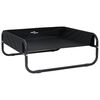 vidaXL Pat pentru c&acirc;ini Manual Negru 75 x 75 x 30 cm Oțel