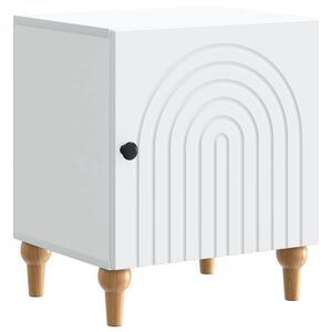 vidaXL Dulap de noapte Alb 43 x 34,5 x 50 cm Lemn prelucrat