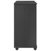vidaXL Cabinet mobil cu roata Gri 63,5 x 39 x 79 cm Lemn de pin masiv