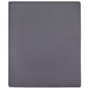 vidaXL Cearșaf de pat cu elastic, antracit, 90x200 cm, bumbac