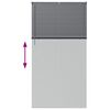 vidaXL Jaluzea pentru Fereastră cu perdele Manual Gri &icirc;nchis Aluminiu