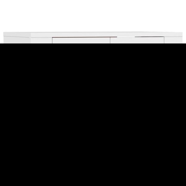 vidaXL Dulapuri TV montate pe perete, 2 buc., alb, 57x34,5x40 cm