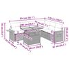 vidaXL Set canapele grădină cu perne 7 piese gri poliratan/lemn acacia