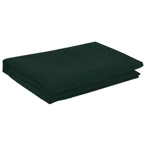 vidaXL Țesătură pentru masă Pătrat Verde &icirc;nchis 90 x 90 cm