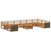 vidaXL Seturi de canapele 11 buc. Lemn Solid de Acacia