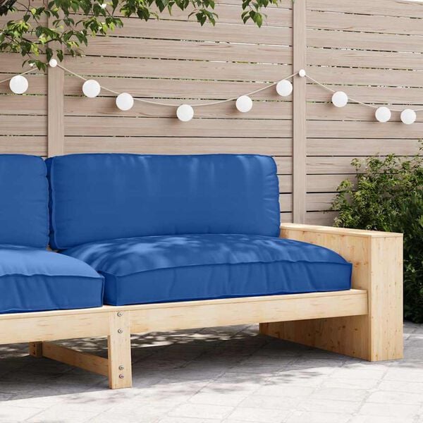 vidaXL Pernă pentru șezut din paleți Albastru regal 120 x 80 x 12 cm