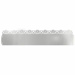 vidaXL Borduri pentru gazon 10 pcs Argintiu 103 x 0,05 x 22 cm