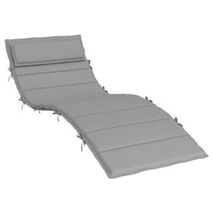 vidaXL Pernă de șezlong, gri, 180x60x4 cm, textil Oxford