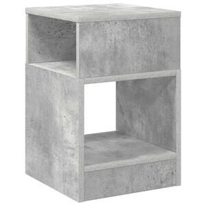 vidaXL Masă laterală Gri din beton 30,5 x 30 x 45 cm Lemn prelucrat