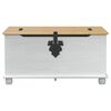 vidaXL storage box cu sertar Alb 90 x 78 x 45 cm Lemn de pin masiv