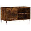 vidaXL Dulap pentru discuri stejar afumat 85x38x48 cm lemn prelucrat