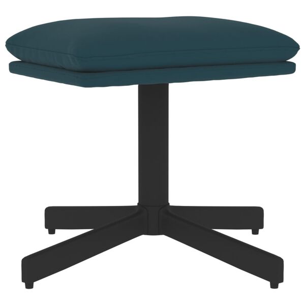 vidaXL Taburet, albastru, 60x60x36, catifea