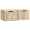 vidaXL Oglindă TV montată pe perete Stejar Sonoma 78,5 x 41 x 30 cm
