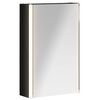 vidaXL Dulap cu oglindă pentru baie Stejar Negru 33 x 11,5 x 50 cm