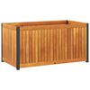 vidaXL Jardinieră de grădină, 85x45x44 cm, lemn masiv acacia/oțel
