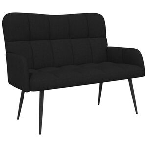vidaXL Canapea cu 2 locuri Negru 115 x 61 x 87 cm Țesătură
