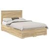 vidaXL Cadru de pat Stejar Sonoma 120 x 200 cm Lemn prelucrat