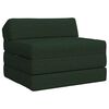 vidaXL Canapea Pat Pliabilă Verde &icirc;nchis 200 x 70 x 10 cm Țesătură