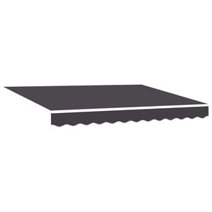 vidaXL Material de &icirc;nlocuire pentru copertină Antracit 280 x 195 cm
