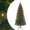 vidaXL Brad de Crăciun artificial cu 300 LED Verde 210 cm PE și PVC