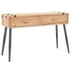 vidaXL Masă consolă Lemn masiv de brad 115x40,5x76 cm