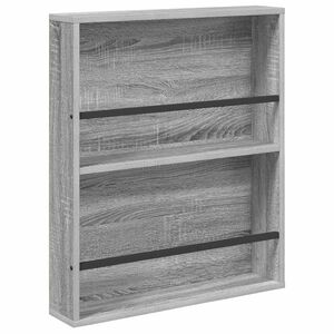 vidaXL Raft pentru reviste Gri Sonoma 60 x 12 x 70 cm Lemn prelucrat