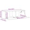 vidaXL Dulap TV de perete Lemn Vechi 98 x 31 x 29,5 cm Lemn compozit