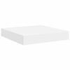vidaXL Rafturi de perete suspendate, 2 buc., alb, 23x23,5x3,8 cm, MDF