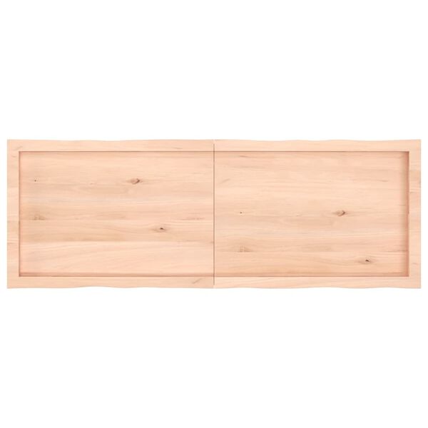 vidaXL Blat masă 140x50x(2-6) cm lemn stejar netratat contur organic