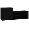 vidaXL Pantofar, negru, 130x35x54 cm, lemn prelucrat