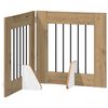 vidaXL Poartă pentru c&acirc;ini pliabilă cu suporturi 2 buc. 120,5 cm