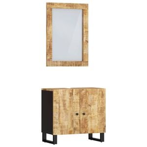 vidaXL Set mobilier de baie, 2 piese, lemn masiv de mango