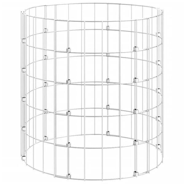 vidaXL Stâlp de gabion, Ø50x50 cm, oțel galvanizat, circular