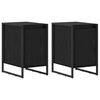 vidaXL Noptieră 2 buc. Stejar Negru 39,5 x 30 x 50 cm Lemn prelucrat