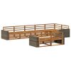 vidaXL Set de canapele de exterior 8 buc. natural